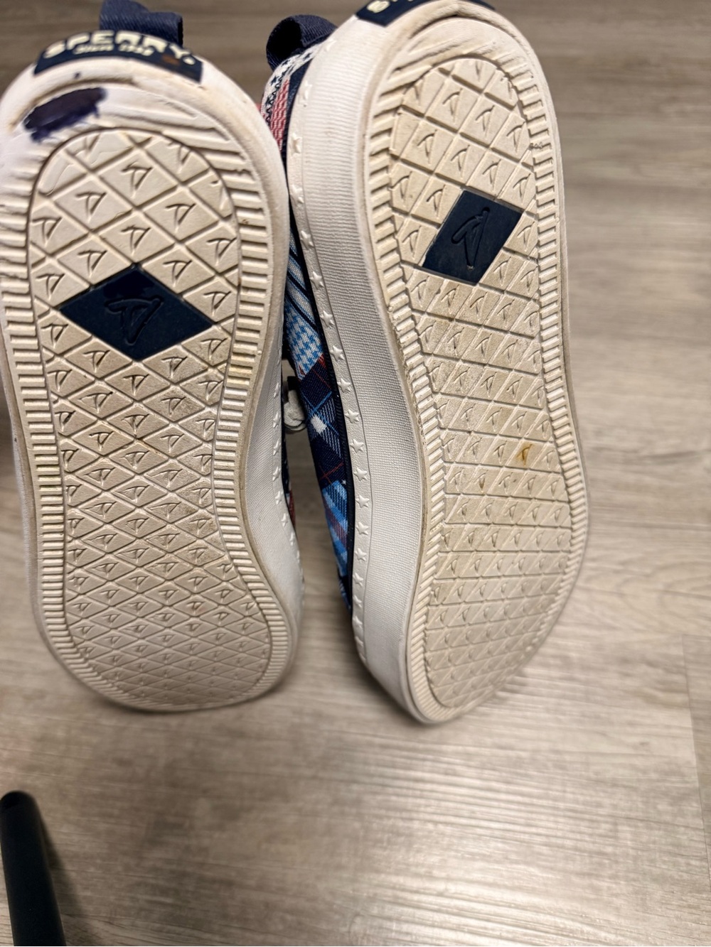 Sperry Crest Vibe Madras Patchwork Sneakers Red White Blue Women’s 8.5 - Picture 9 of 9
